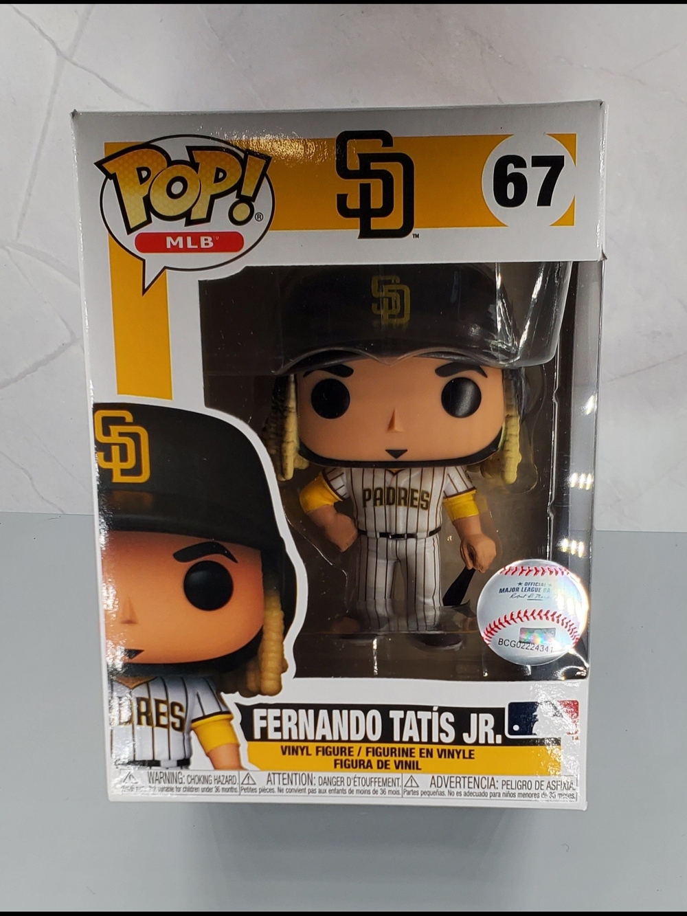 Funko Pop! Fernando Tatis Jr. SD Padres Figure - Brown, Black, White, Yellow